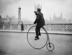 Pamono Fox Photos, Penny Farthing Bugle, 1932, Black & White Photograph> Art Deco|Photography