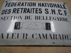 Hot Pamono France Trade Union Metal Plaque, 1920s