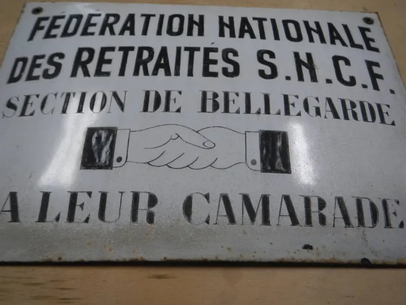 Hot Pamono France Trade Union Metal Plaque, 1920s