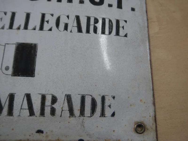 Hot Pamono France Trade Union Metal Plaque, 1920s