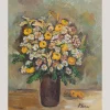 Pamono Francesca Plasa, Radiant Blooms in Golden Light Floral Still Life, Oil Painting> Impressionist