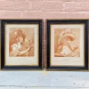 Sale Pamono Francesco Bartolozzi after Francis Wheatley, Autumn and Summer Portraits, 1780, Engravings, Framed, Set of 2