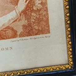 Sale Pamono Francesco Bartolozzi after Francis Wheatley, Autumn and Summer Portraits, 1780, Engravings, Framed, Set of 2