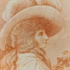 Sale Pamono Francesco Bartolozzi after Francis Wheatley, Autumn and Summer Portraits, 1780, Engravings, Framed, Set of 2