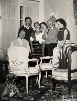 Sale Pamono Francis Bay, Pablo Picasso with Family, Original Photograph