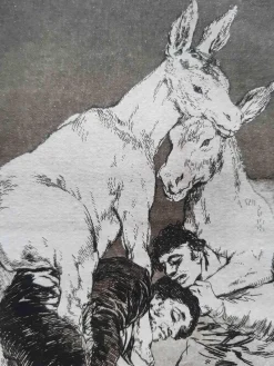Pamono Francisco Goya, Tu que no puedes, Original Etching, 1799> Old Masters