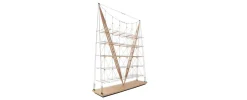 Pamono Franco Albini Bookcase; a Masterpiece of Italian Craftsmanship and Design><noscript><img width=