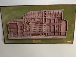 Pamono Franco Reggiani, Section of the Municipal Theatre of Reggio Emilia from 1857, 1970s, Terracotta> Sculpture