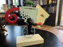 Pamono Frank Slabbinck (1942), Pair of Sculptures, Colors of Life & I Am Going There, Set of 2><noscript><img width=