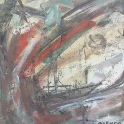 Online Pamono François Ozenda, Composition, 1960, Signed Gouache