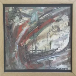 Online Pamono François Ozenda, Composition, 1960, Signed Gouache