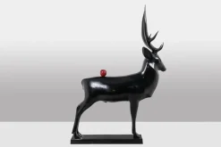 New Pamono François Pompon, Life-Size Stag Sculpture, 2006, Bronze