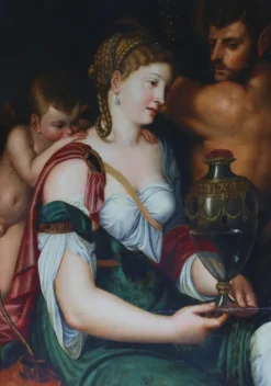 Outlet Pamono Frans Floris de Vriendt, Cup of Ceres, 16th-Century, Oil on Canvas, Framed