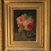 Sale Pamono Franz Geerts, Roses in a Vase, 1902, Oil on Wood, Framed