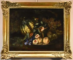 Clearance Pamono Franz Werner Von Tamm, Still Life with Fruit, 1700, Oil on Canvas, Framed