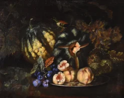 Clearance Pamono Franz Werner Von Tamm, Still Life with Fruit, 1700, Oil on Canvas, Framed