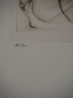 New Pamono Fred Deux, The Wedding, Original Signed Engraving
