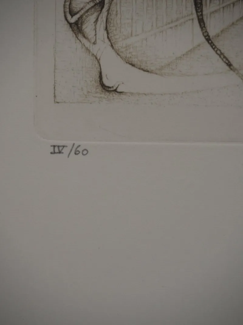 New Pamono Fred Deux, The Wedding, Original Signed Engraving