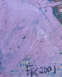 Outlet Pamono Fred Kleinberg, Seated Figure, 2001, Signed Mixed Media