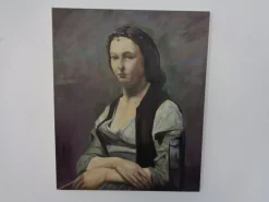Pamono Fred Neumann After Jean Baptiste Camille Corot, The Woman with the Pearl, 1980s, Oil on Canvas> Classical
