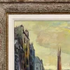Clearance Pamono Fred Pailhes, Promenade Le Havre Harbour, Mid 20th Century, Oil Painting, Framed