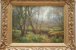 Discount Pamono Frederick Golden Short, Forest Woodland, 1920, Oil on Canvas