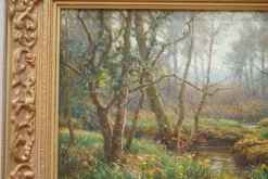 Discount Pamono Frederick Golden Short, Forest Woodland, 1920, Oil on Canvas