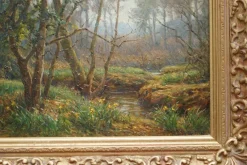 Discount Pamono Frederick Golden Short, Forest Woodland, 1920, Oil on Canvas