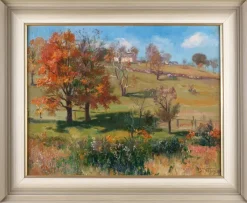 Outlet Pamono Frederick Vezin, Autumn Landscape in Sunlight, 1905, Oil