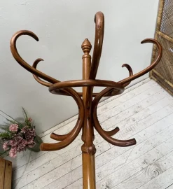 Pamono Free Standing Coat Rack in the style of Thonet, 1950s><noscript><img width=
