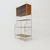 New Pamono Free Standing String Shelf-System with Cabinet in Teak from WHB Germany, 1950s