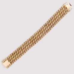 Pamono French 18 Karat Rose Gold Curb Bracelet, 1960s><noscript><img width=