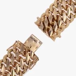Pamono French 18 Karat Rose Gold Curb Bracelet, 1960s><noscript><img width=
