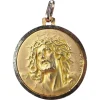 Sale Pamono French 18 Karat Yellow Gold Jesus Christ Crown of Thorns Charm Pendant by Sam Grün, 1920s