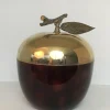 Pamono French Apple Ice Bucket in Acrylic Glass, Gilt Metal and Plastic, 1970s> Ice Buckets & Wine Coolers