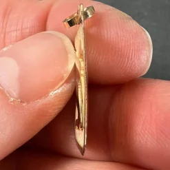 Discount Pamono French Aquarius Starsign Zodiac 18k Yellow Gold Charm Medal Pendant, 1980s