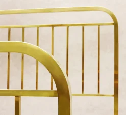 Outlet Pamono French Art Deco Brass Bed, 1930s