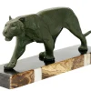 Hot Pamono French Art Deco Bronze Panther Sculpture by Rulas, 1930s
