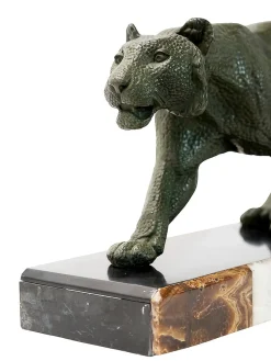 Hot Pamono French Art Deco Bronze Panther Sculpture by Rulas, 1930s