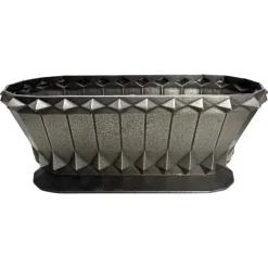 Pamono French Art Deco Cast Iron Vase or Planter, 1930s
