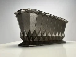 Pamono French Art Deco Cast Iron Vase or Planter, 1930s