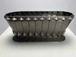 Pamono French Art Deco Cast Iron Vase or Planter, 1930s