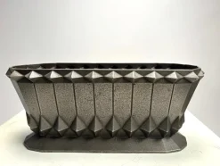 Pamono French Art Deco Cast Iron Vase or Planter, 1930s