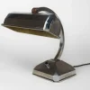 Hot Pamono French Art Deco Chromed Articulated Bankers Desk Lamp, 1930s