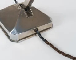Hot Pamono French Art Deco Chromed Articulated Bankers Desk Lamp, 1930s