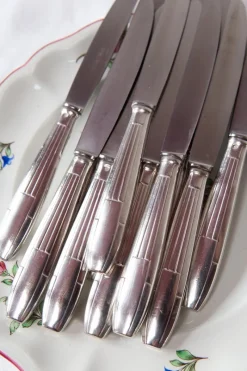 Outlet Pamono French Art Deco Entremets Knives by Apollonox, 1920s, Set of 12