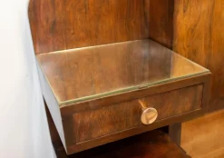 Pamono French Art Deco King Size Bed in Walnut, 1930><noscript><img width=