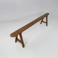 Sale Pamono French Art Deco Narrow Wood Bench, 1930s