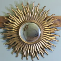 Pamono French Art Deco Style Sunburst Mirror, 1960s><noscript><img width=