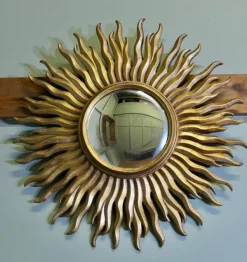 Pamono French Art Deco Style Sunburst Mirror, 1960s><noscript><img width=